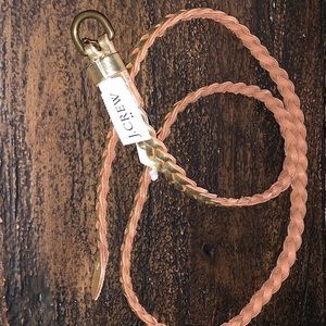 J crew gold braided belt